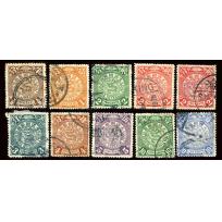 清代蟠龙信销一组10枚 半分肥2